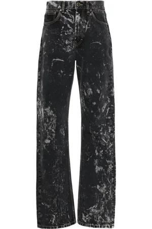 ROTATE Jeans rectos con efecto lavado
