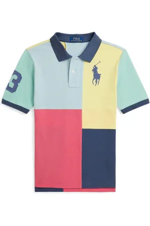 Ralph Lauren Playera tipo polo con diseño color block