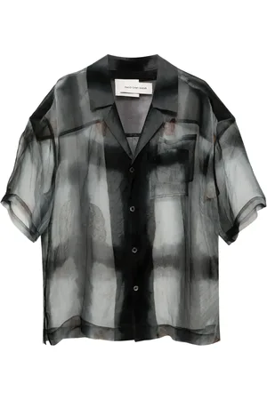 Feng Chen Wang Camisa estampada transparente