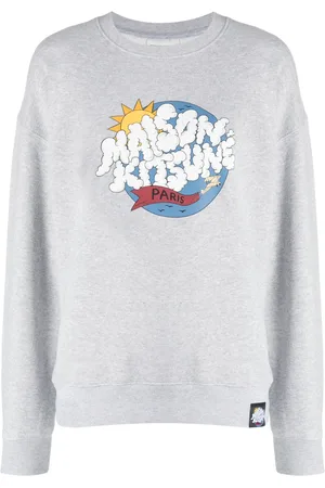 Maison Kitsuné Sudadera con logo estampado