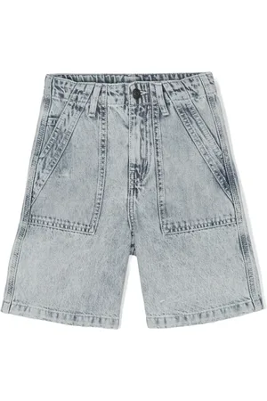 Zadig & Voltaire Shorts de mezclilla con parche del logo