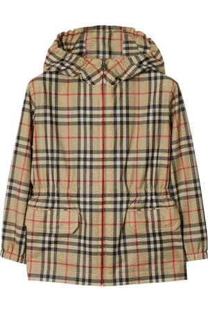 Burberry Chamarra con capucha y motivo Vintage Check