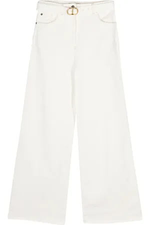 Twin-Set Jeans anchos con tiro medio