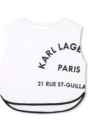 Karl Lagerfeld Top con logo estampado
