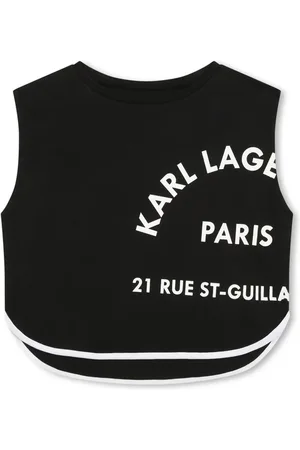 Karl Lagerfeld Top con logo estampado