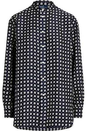 Ralph Lauren Camisa de seda con estampado abstracto