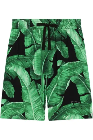 Dolce & Gabbana Shorts Bermuda con hojas de banana estampadas