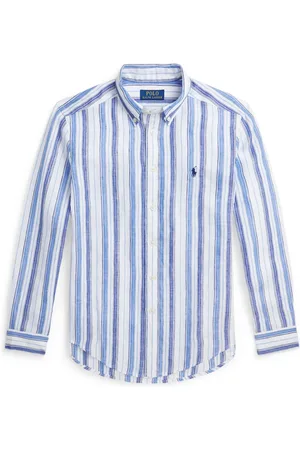 Ralph Lauren Camisa con motivo de rayas y logo bordado
