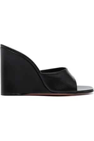 Amina Muaddi Mules Lupita con cuña de 95mm