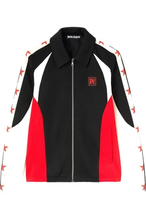 Palm Angels Chamarra con logo estampado y paneles