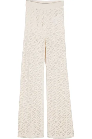 Golden Goose Pantalones de tejido crochet acampanados