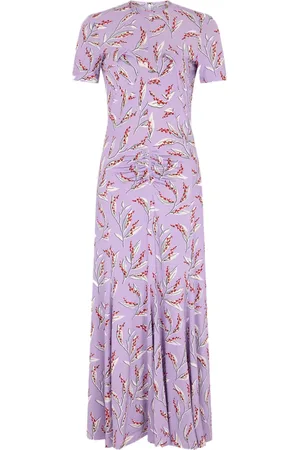 Paco rabanne Vestido manga corta con estampado floral