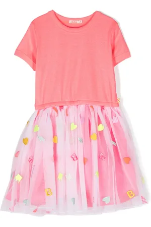 Billieblush Vestido de tul con tejido en canalé