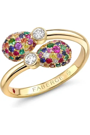 Faberge Anillo de coctel Emotion en oro amarillo de 18kt con gemas