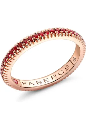 Faberge Anillo Colors Of Love en oro rosa de 18kt con rubí