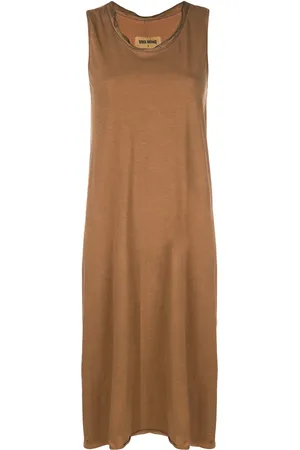 UMA WANG Vestido midi sin mangas