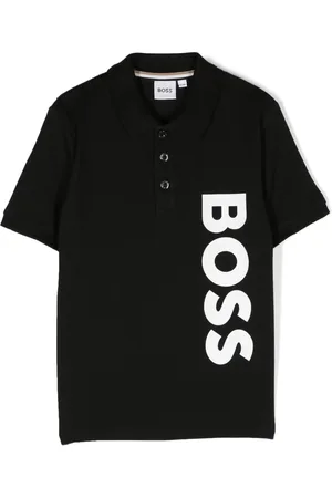 HUGO BOSS Playera tipo polo con logo estampado
