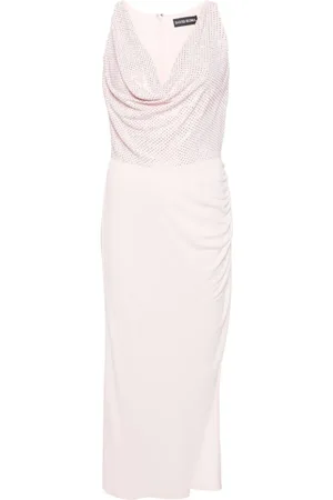 DAVID KOMA Vestido de fiesta con detalles de strass