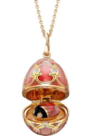 Faberge Collar Heritage Ladybird Surprise en oro amarillo de 18kt con diamantes