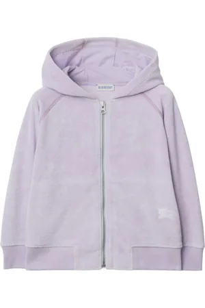Burberry Hoodie de tejido de rizo con cierre