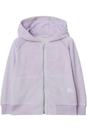 Burberry Hoodie de tejido de rizo con cierre