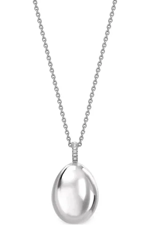 Faberge Collar con dije Essence Egg en oro blanco de 18kt