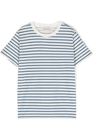Moncler Playera con aplique del logo y motivo de rayas