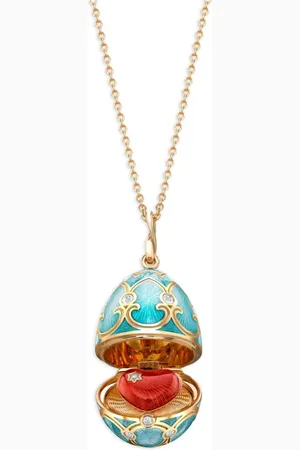 Faberge Collar Heritage Heart Surprise en oro amarillo de 18kt con diamante