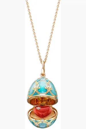 Faberge Collar Heritage Heart Surprise en oro amarillo de 18kt con diamante