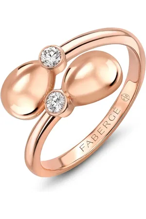 Faberge Anillo Essence Crossover en oro rosa de 18kt con diamantes
