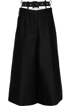 Rokh Pantalones capri con cinturón