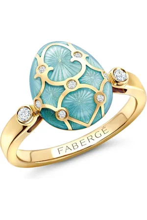 Faberge Anillo Heritage Egg en oro amarillo de 18kt con diamante
