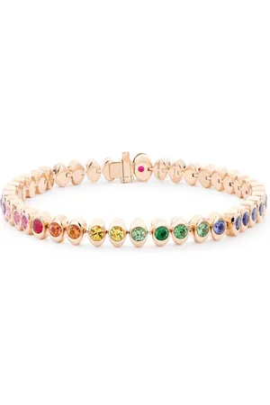 Faberge Pulsera Colors of Love Cosmic Curve en oro rosa de 18kt con gemas