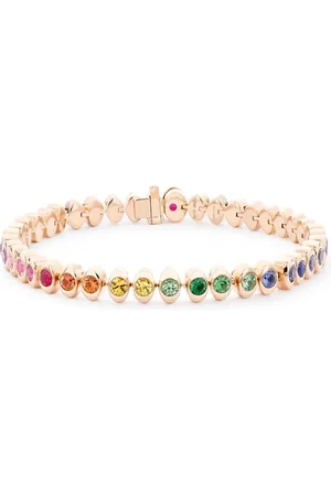 Faberge Pulsera Colors of Love Cosmic Curve en oro rosa de 18kt con gemas
