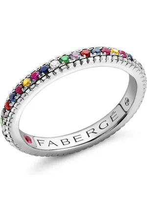 Faberge Anillo Colour Of Love en oro blanco de 18kt con gemas