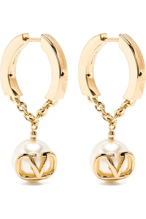 VALENTINO GARAVANI Aretes con dije VLogo