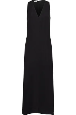 Brunello Cucinelli Vestido acampanado con cuello en V