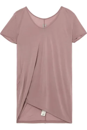 Rick Owens Playera drapeado con escote redondo