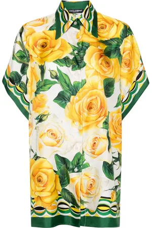 Dolce & Gabbana Camisa con estampado de rosa