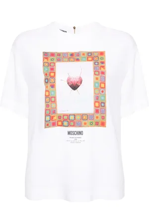 Moschino Blusa de crepé con estampado gráfico
