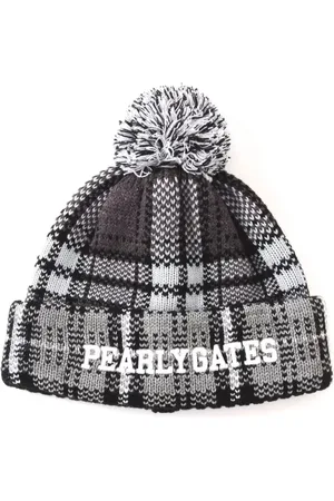PEARLY GATES Gorro con pompón y logo bordado