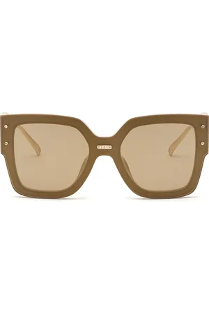 Philipp Plein Lentes de sol con armazón estilo mariposa