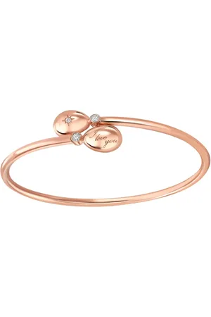 Faberge Pulsera Essence I Love You Crossover en oro rosa de 18kt con diamantes
