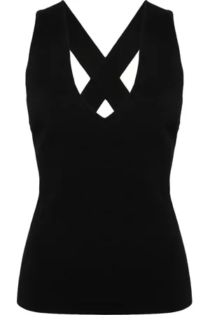P.A.R.O.S.H. Top de canalé con tiras cruzadas