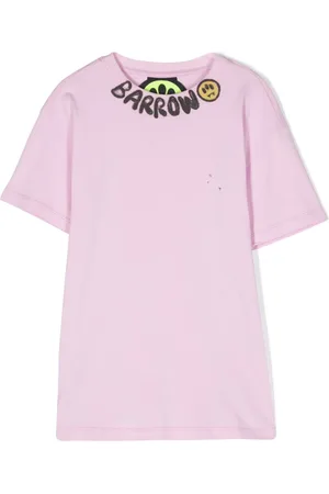 BARROW Vestido estilo playera con logo estampado