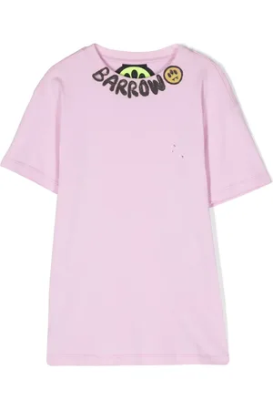 BARROW Vestido estilo playera con logo estampado