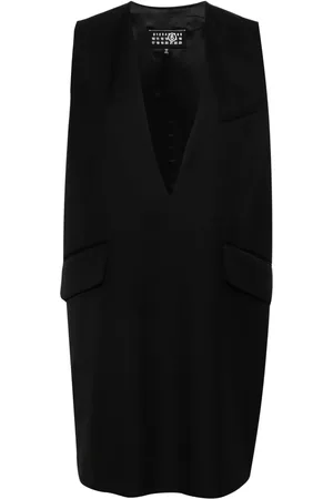 Maison Margiela Vestido corto con logo de costura