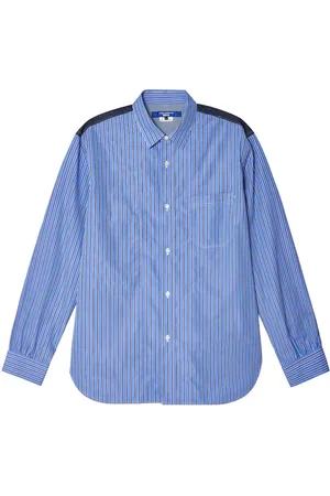 JUNYA WATANABE Camisa con diseño patchwork y motivo de rayas