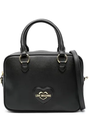 Moschino Tote con placa del logo