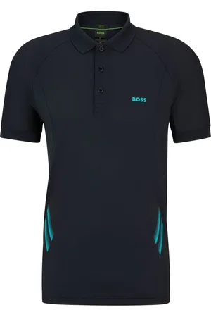 HUGO BOSS Playera tipo polo con logo estampado
